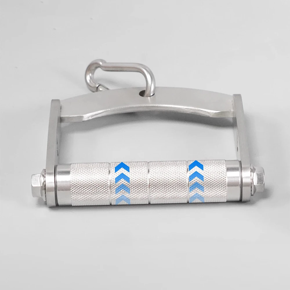304 Stainless Steel Pull-Down Handle for Lat Pulldown, Rowing, Fly Exercises, and Cable Crossover Machines