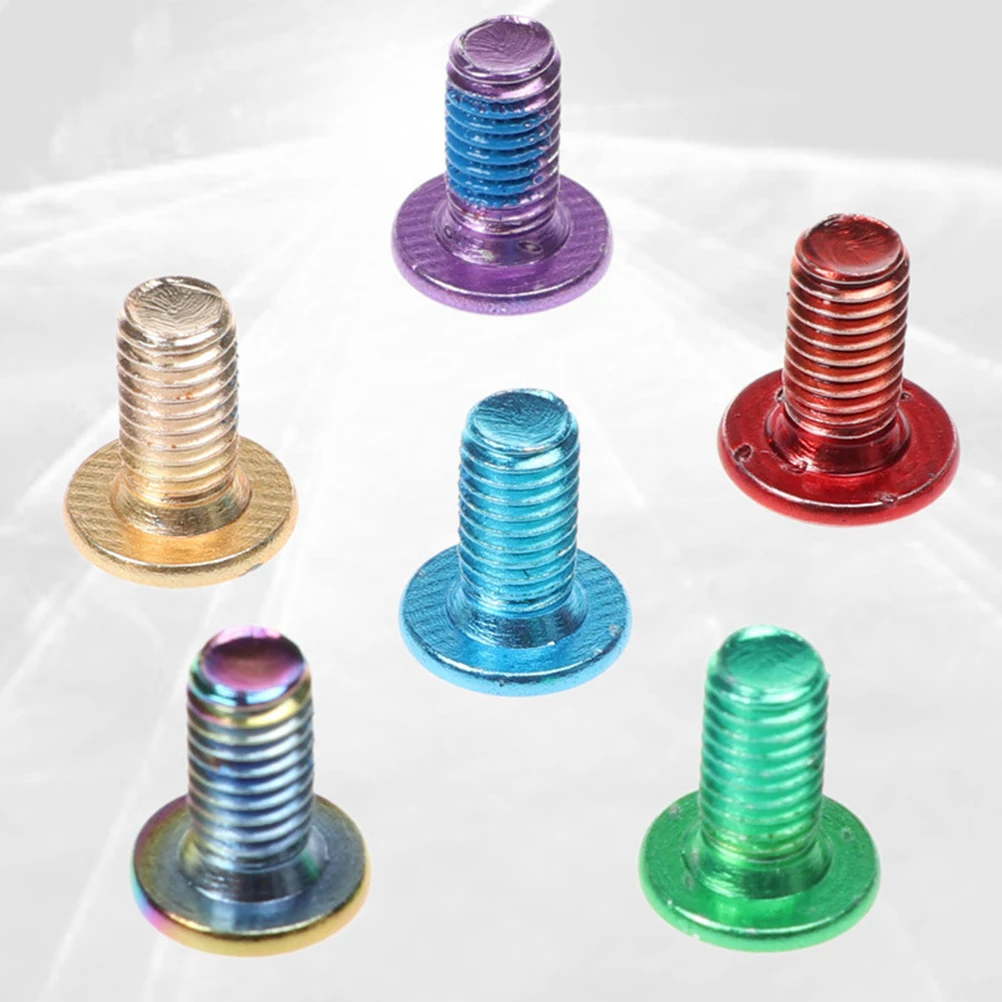 12Pcs Strong Titanium Steel Disc Brake Screws Easy Install Compatible Most Bikes E-Bike Green Screw Bike Screw
