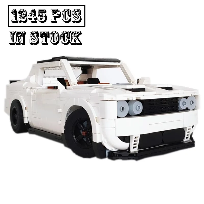 

NEW MOC-107001 Challenger SRT Sport Supercar Model Building Blocks Model Educational Constuction Toys Children birthday Gifts