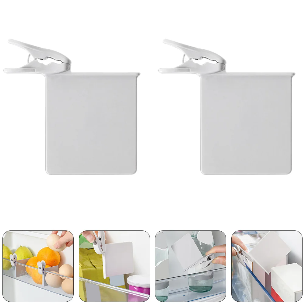 

8pcs Refrigerator Divider Storage Box Organizer Clip Side Door Premium Plastic Food Bag Holder Replacement Hanger