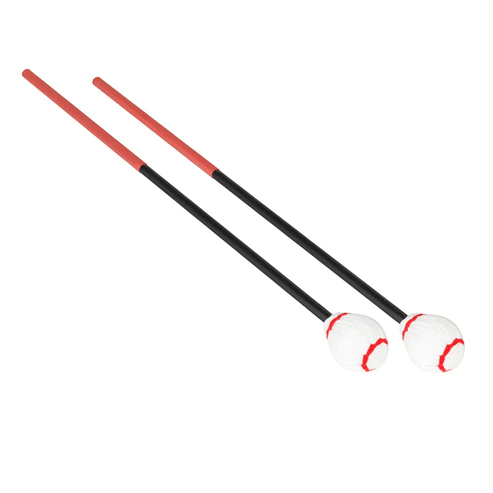 

2Pcs Marimba Mallets with Enhanced Durability Carbon Fiber Shaft Xylophone Sticks for Percussion Instruments Full Sound