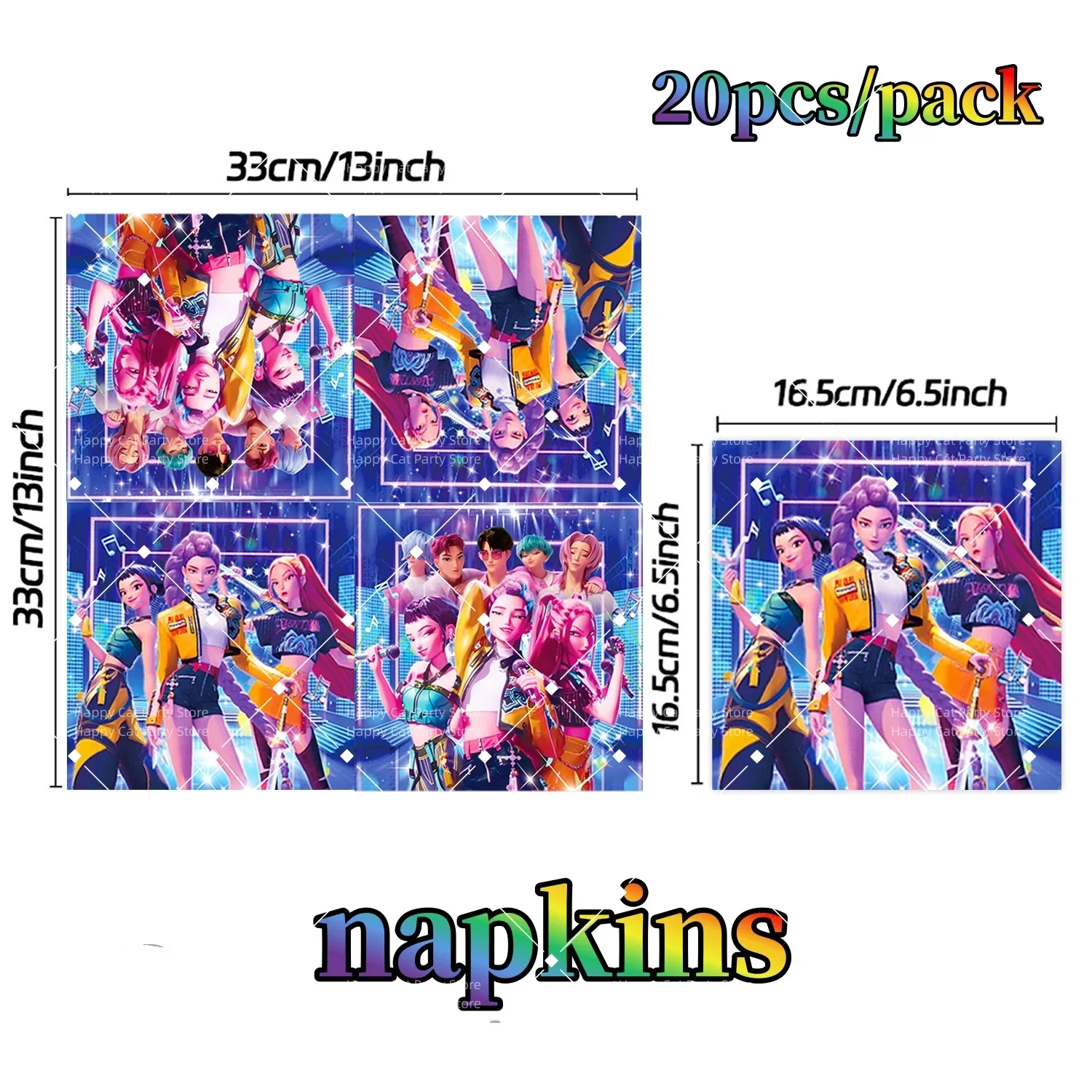 10/20/30/50 Stück Kpop Girls Idol Geburtstagsparty Dekoration Tasse Teller Tischdecke Serviette Wimpel Geschenktüte Kpop Partyzubehör – Detail 4