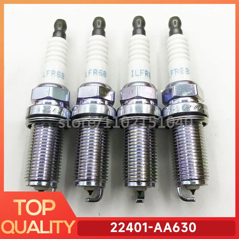 4Pc ILFR6B 22401-AA630 Iridium Spark Plug For Subaru Forester Baja Impreza Legacy Outback Tribeca Volvo Rover 22401AA630