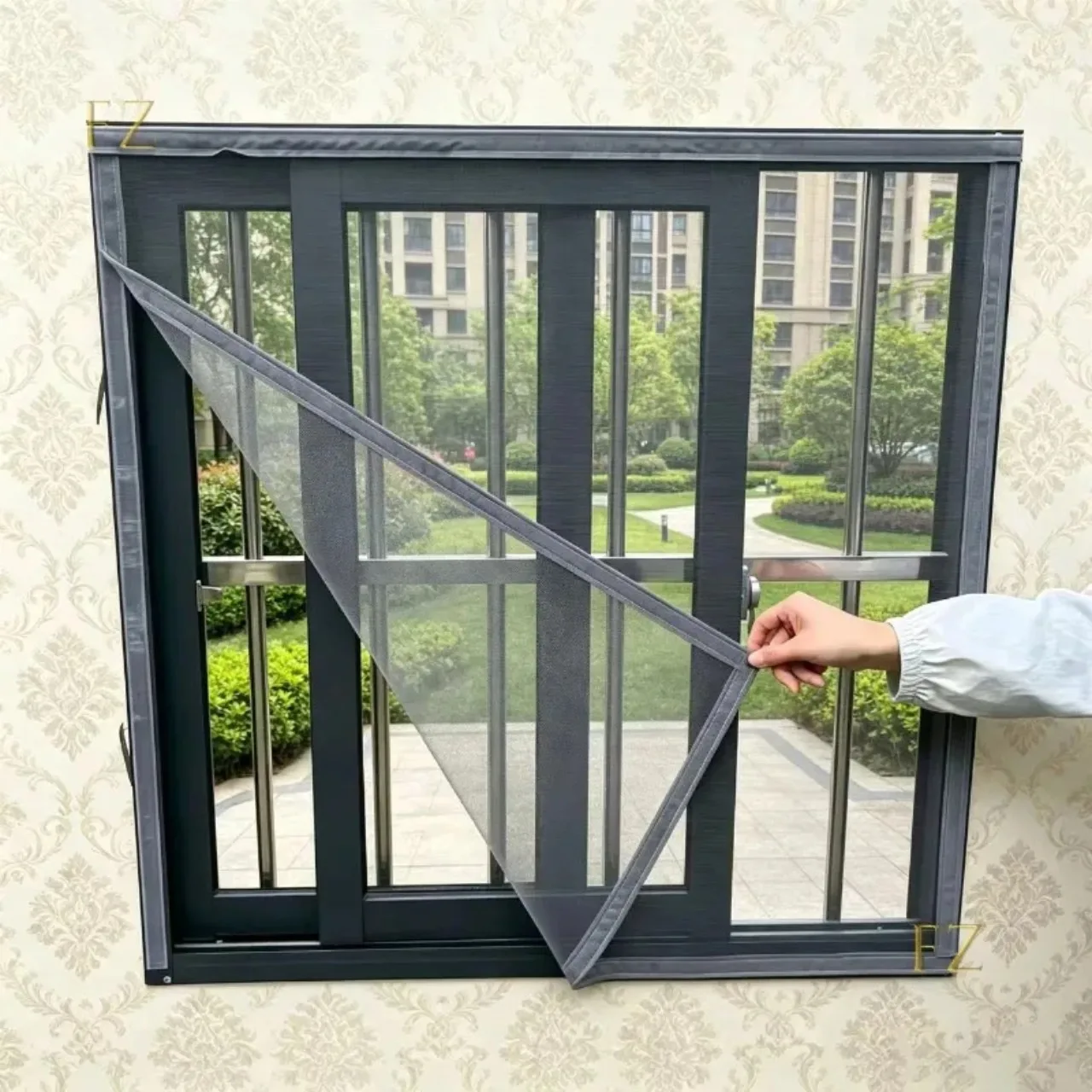 New Summer Style Dust-Proof and Mosquito Proof Invisible Design Customizable Size Window Screen with Full Mesh Design