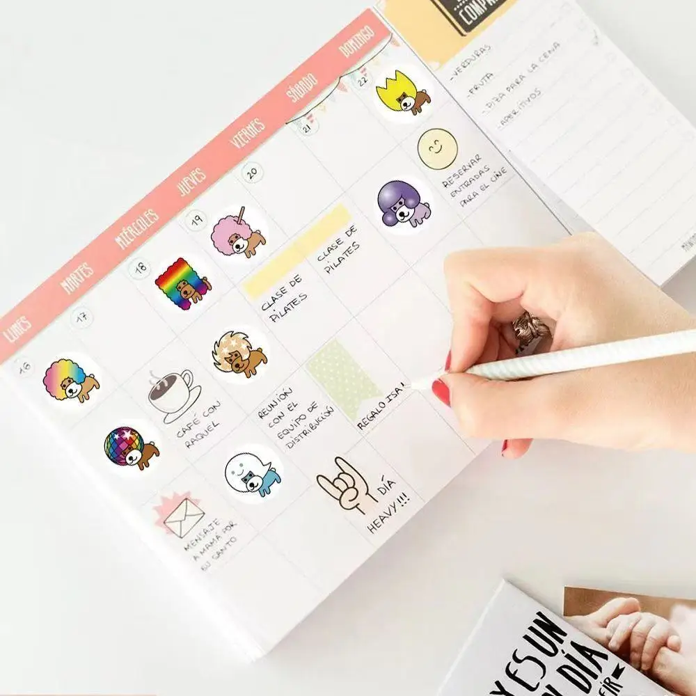 500Pcs Roll Self‑Adhesive Disco Dog Labels for DIY Scrapbook Packaging Party Stationery Luggage Decor 2cm/0.79inch view 6