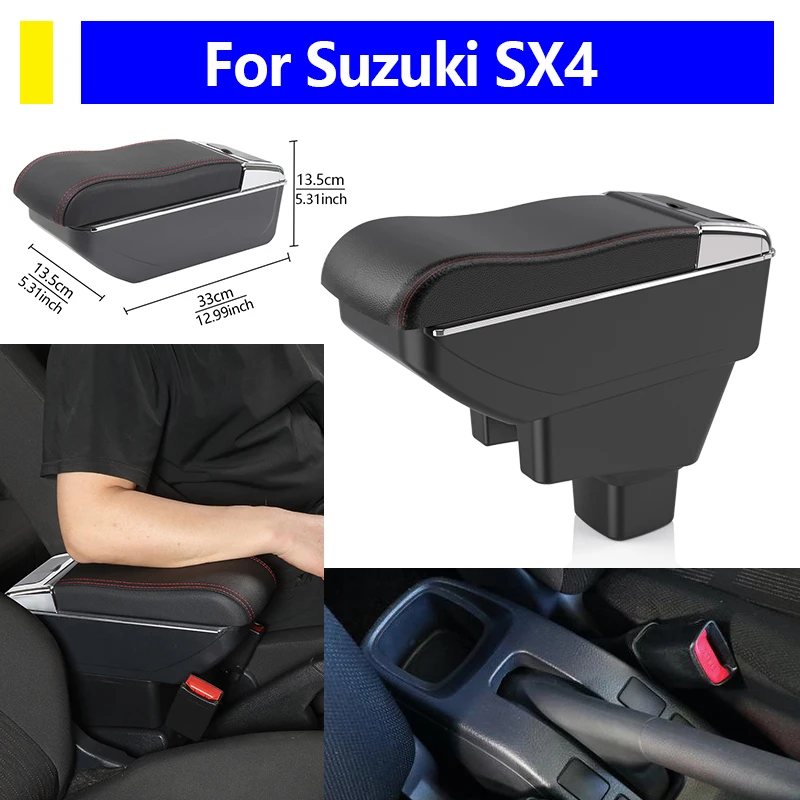 

Автозапчасти для Suzuki SX4, ящик для хранения центральной консоли, подлокотник, ящик для автомобилей, органайзер, аксессуары для салона автомобиля