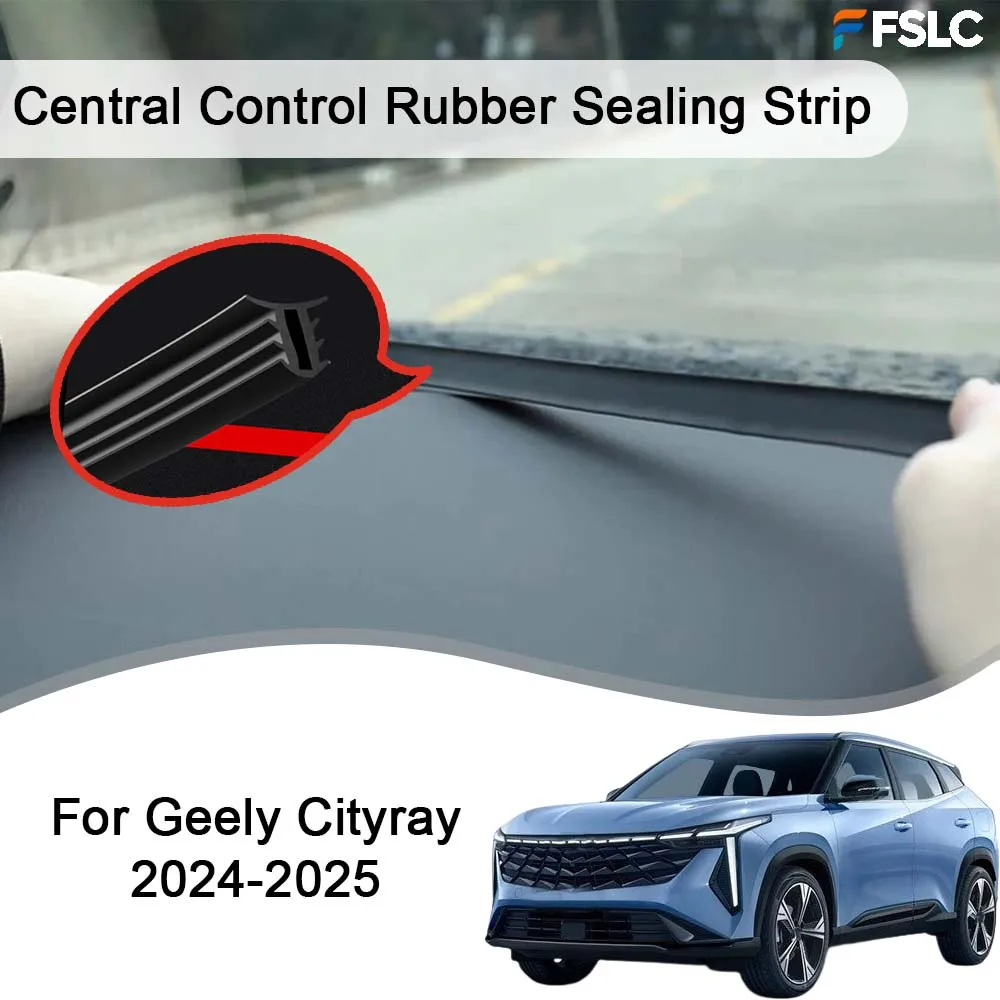 

Cars Accessories Central Control Rubber Sealing Strip For Geely Cityray 2024-2025 Car Decoration Styling Upgrade