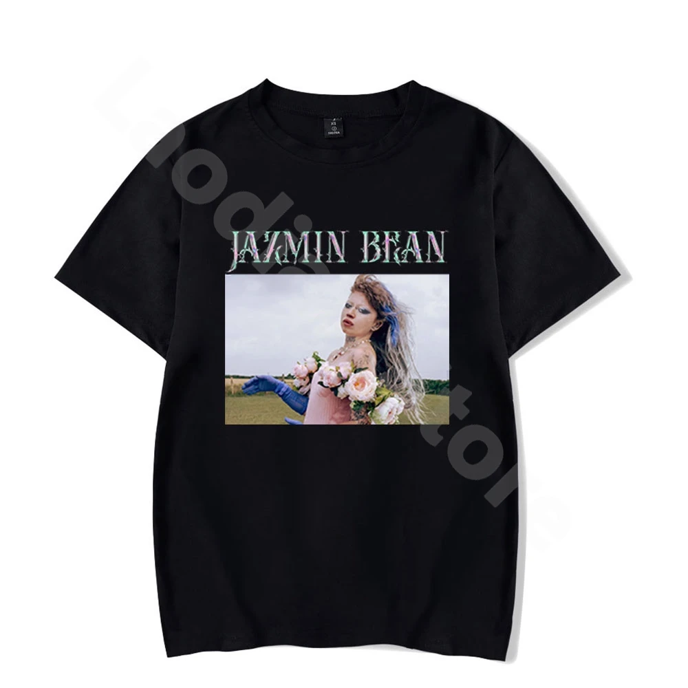 Jazmin Bean Traumatic Livelihood World Tour 2024 T-shirt Hip-hop Short Sleeve Fashion Crewneck Vintage Top Tee Casual Tee Shirt