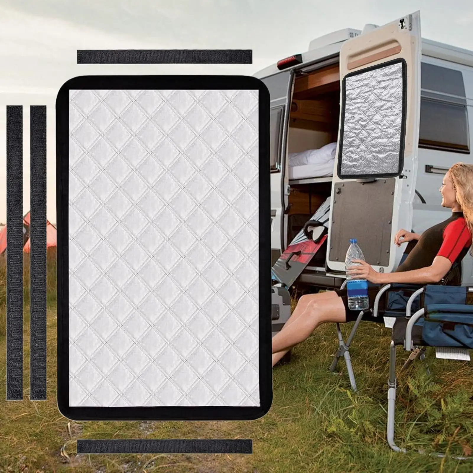 

new RV Door Window Shade Blackout Window Cover Privacy Screen Replacing Premium Campers Sunshades For Motorhome Travel Trailer
