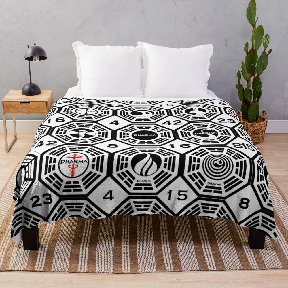 Lost Dharma Initiative Throw Blanket blankets ands For Baby Fashion Sofas Blankets