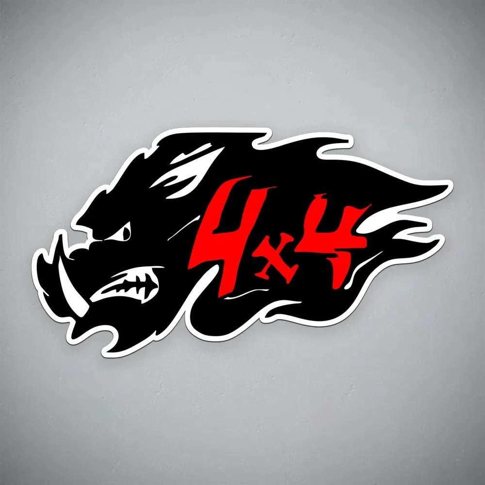 Наклейка на авто Кабан 4х4 Bora offroad Waterproof Car Sticker Decal for Bumper, Window, Laptop, Truck