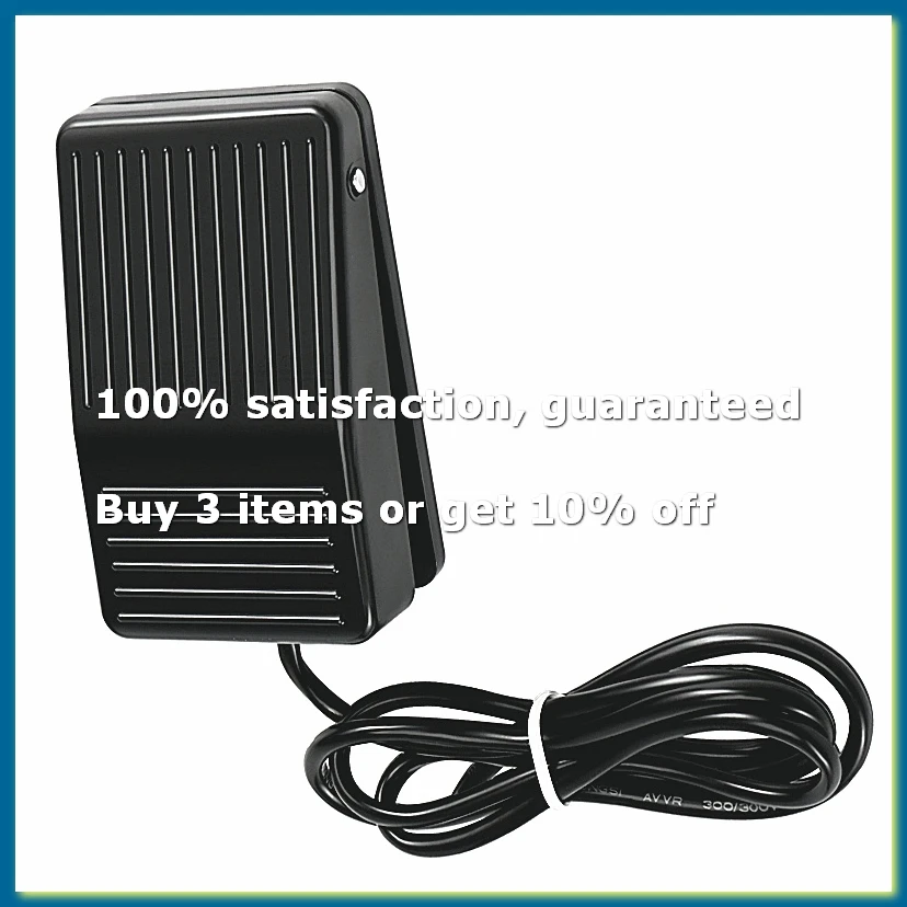 AC 250V 10A SPDT NO NC Antislip Plastic Momentary Power Foot Pedal Switch Black-A27I