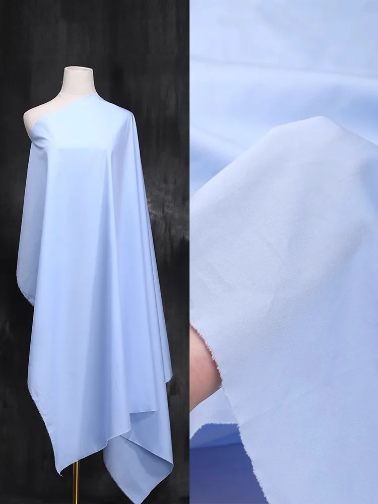 High Density Fabric Poplin Plain Color By Meters for Dresses Shirts Hanfu Sewing Summer Soft 100% Cotton Textile Smooth Textured