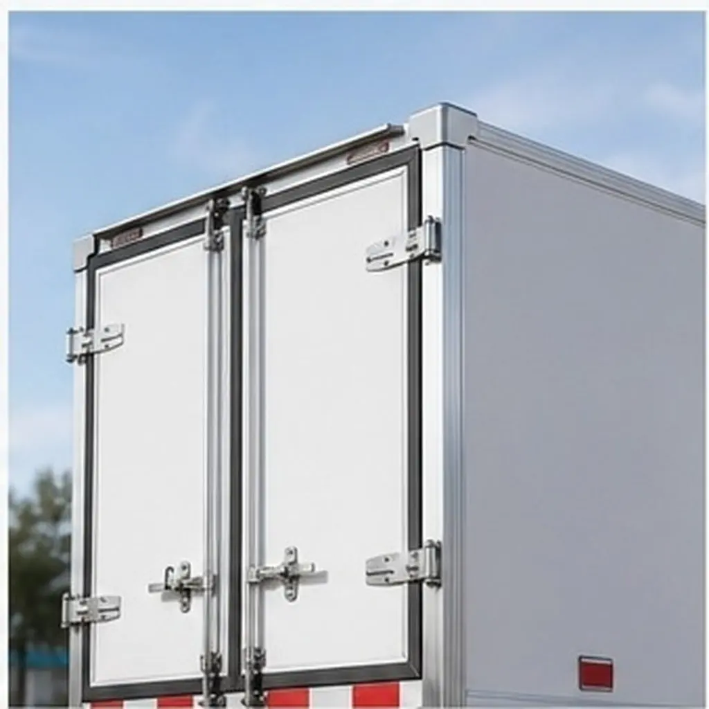 2Pcs Truck Edge Protectors Reinforced Aluminum Corner Guards Easy Install Cargo Load Protection Refrigerated Truck Body Metal