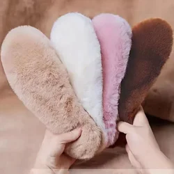 Warm Imitation Rabbit Fur Insoles Winter Warm Plush Men Women Insoles Soft Thick Winter Warm Insole Men's and Women's Insole