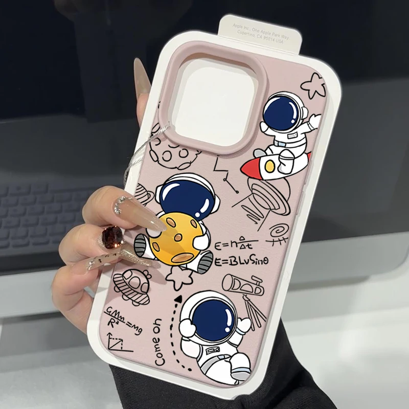 حافظة لهاتف آيفون 17 Air 16 15 14 Pro Max 14 13 12 17 Pro 11 16e غطاء ناعم من الجلد المقاوم للصدمات