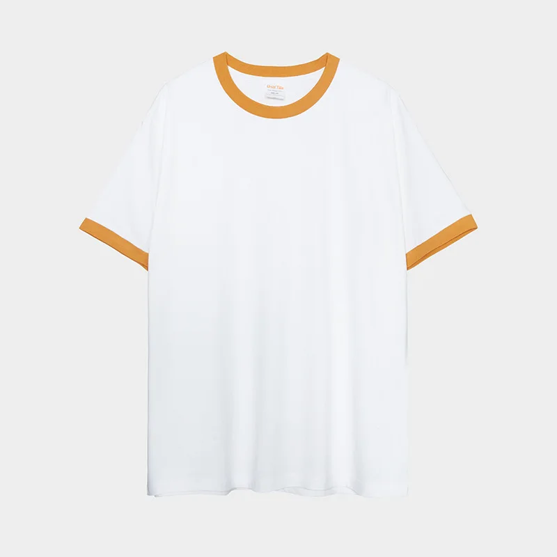 230 جرام القطن الثقيل المتناقضة الرجال تي شيرت قصيرة الأكمام الربط الرجال تي شيرت الشباب قاع القمم تيز قميص #5