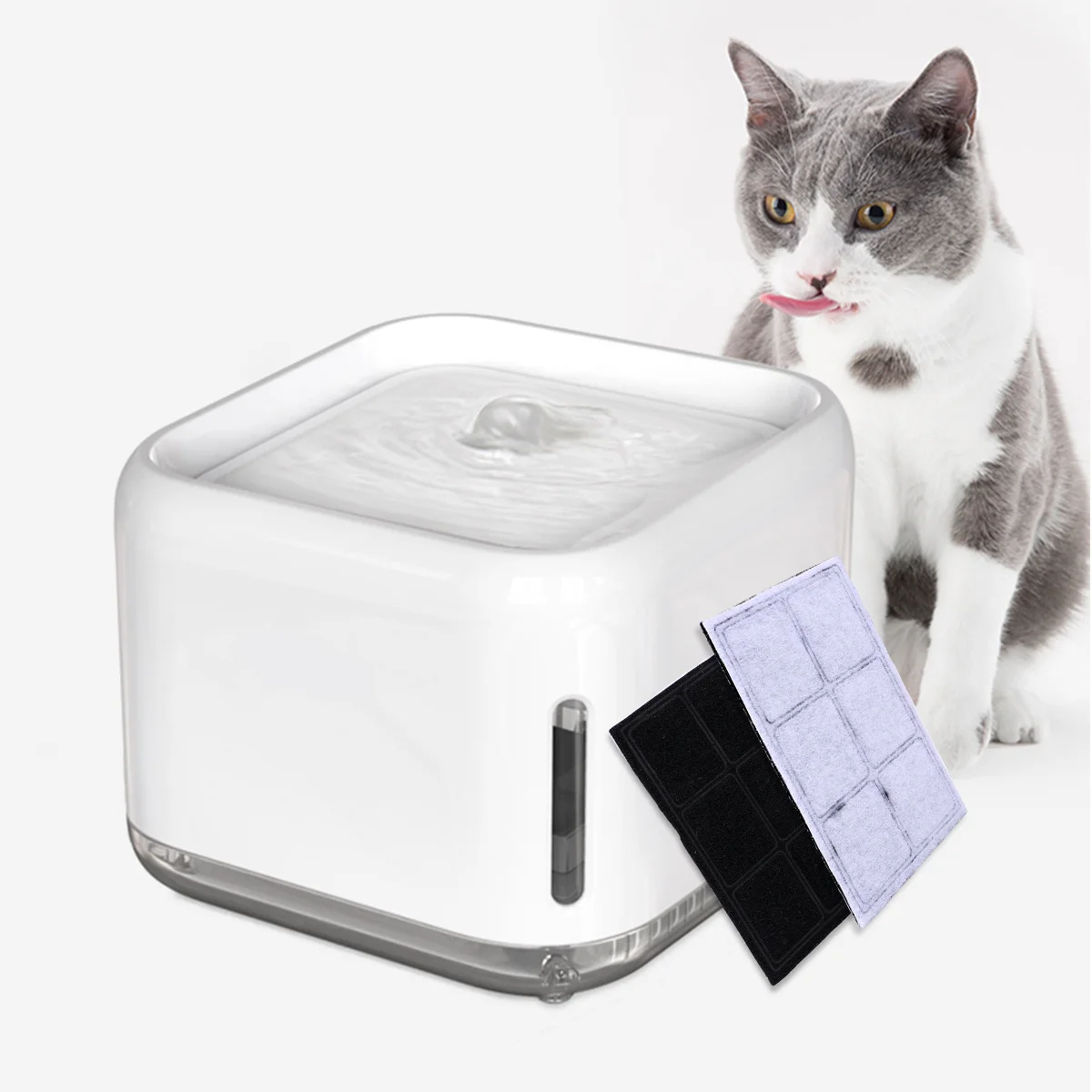 

8Pcs Pet Water Fountain Filter Replacement Activated Carbon Cartridge for Pet Fountain Replace Every 2-4 Weeks Compact