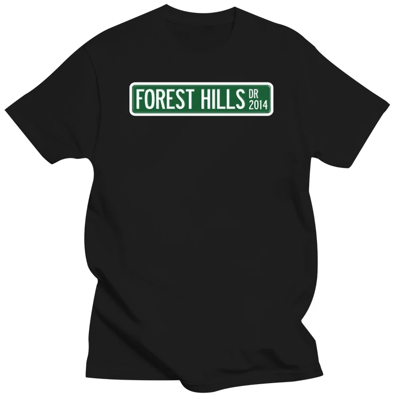 J Cole Forest Hills Drive Logo T-Shirt Clothing Tee Dreamville Born Sinner Large Size Tee Shirt