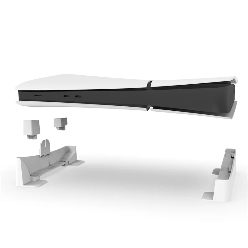 B27B For PS5 Slim/Pro Horizontal Stand Secure Mounting Enhances Ventilation Space-Saving Design Sleek Base For Playstation 5