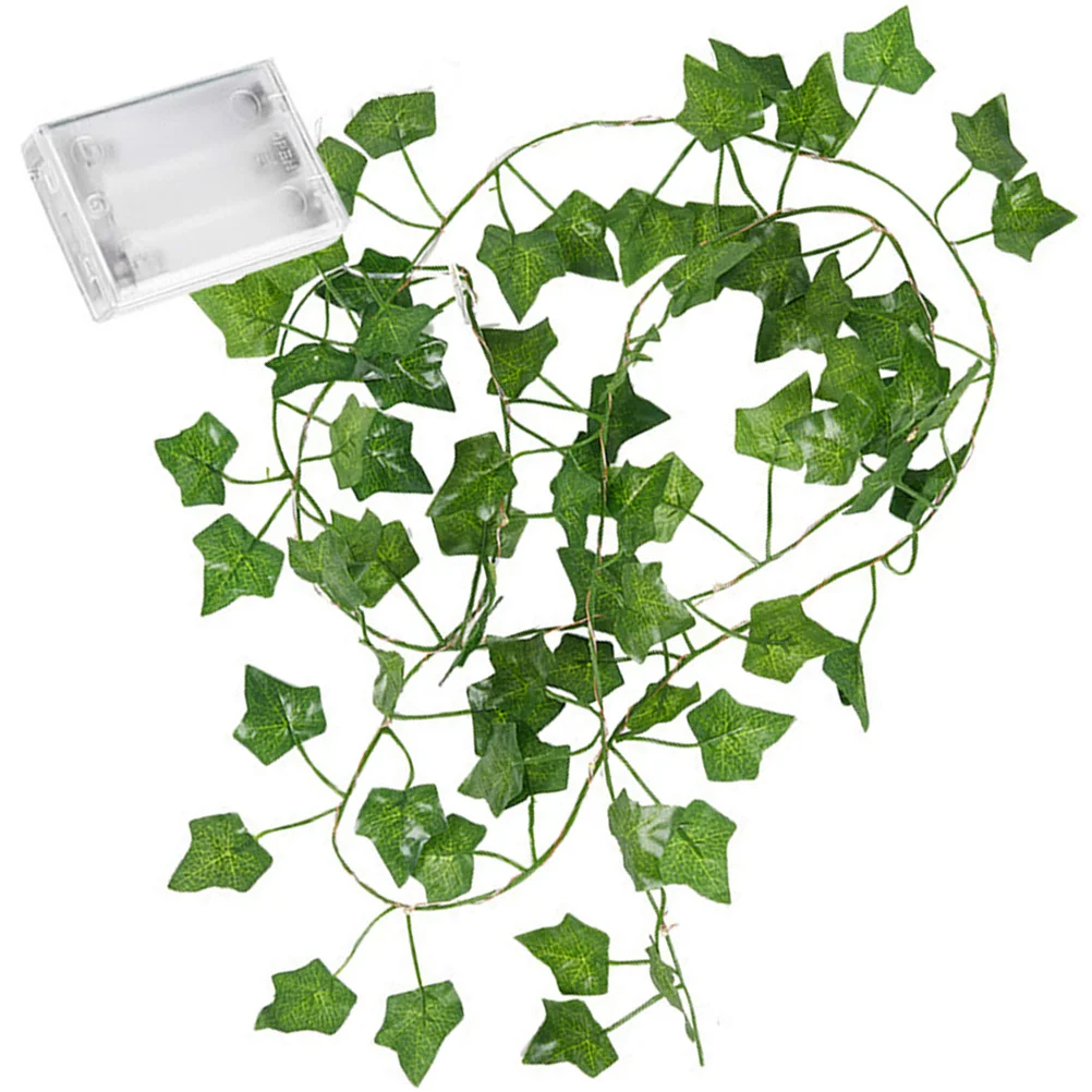 4 قطعة أوراق الكرمة ضوء سلسلة 20 Led الخرز الدافئة الأبيض البلاستيك Led سلسلة أضواء لغرفة ديكور جارلاند معلقة في الهواء الطلق داخلي #5