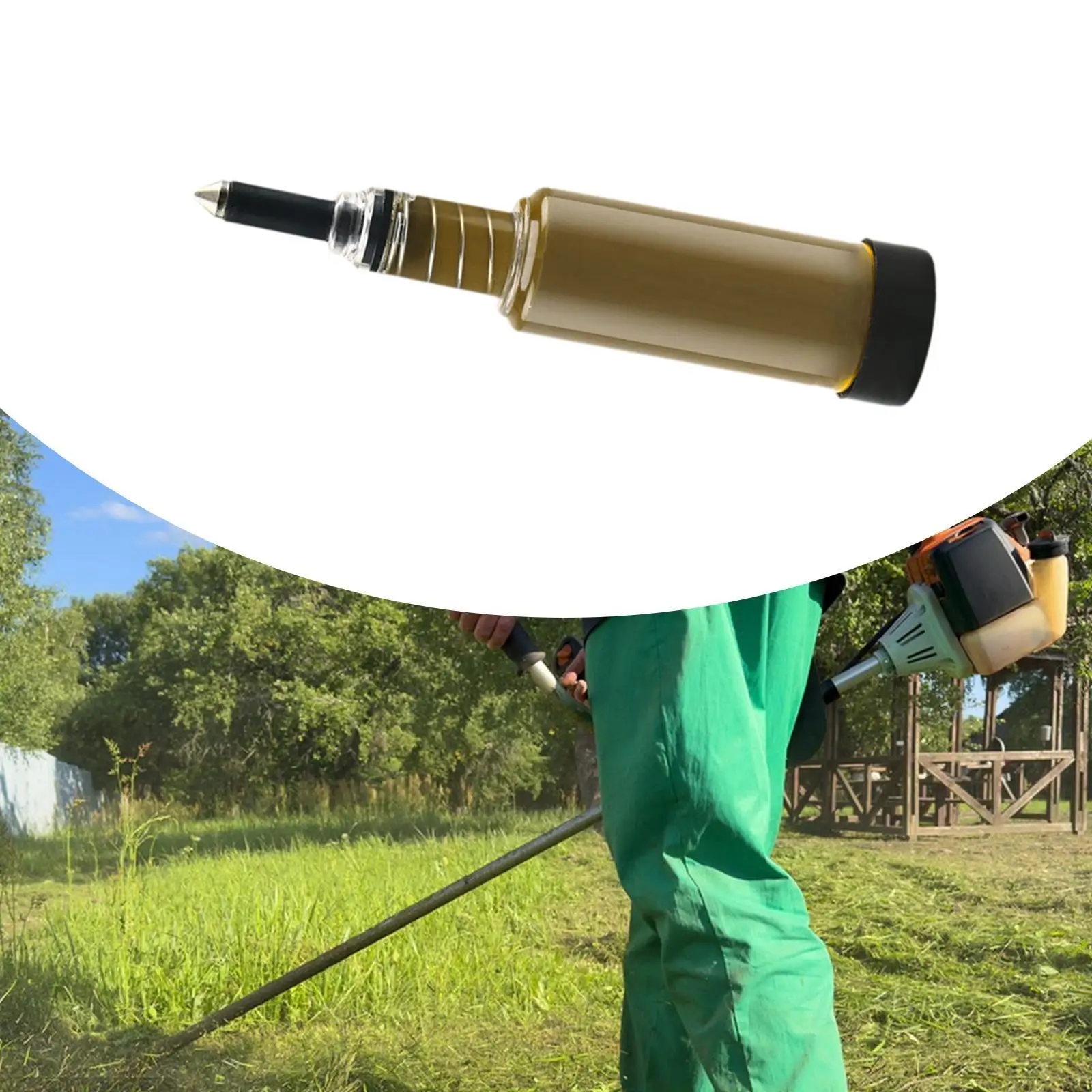 

Chain Saw Grease Tool Portable Small Size Easy Refill Pre-loaded Sprocket Lube Tool for Lubricating Mowers Brushcutter Trimmers