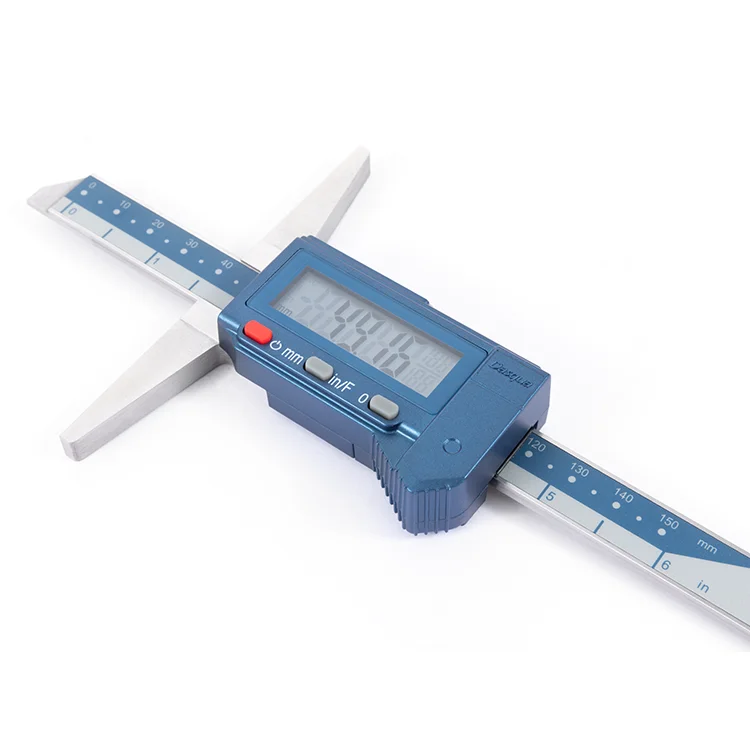 

Dasqua Stainless Steel 0-150mm IP54 Digital Depth Gauge 0-200mm Digital Depth Vernier Caliper 0-300mm Calibrador de Profundidad