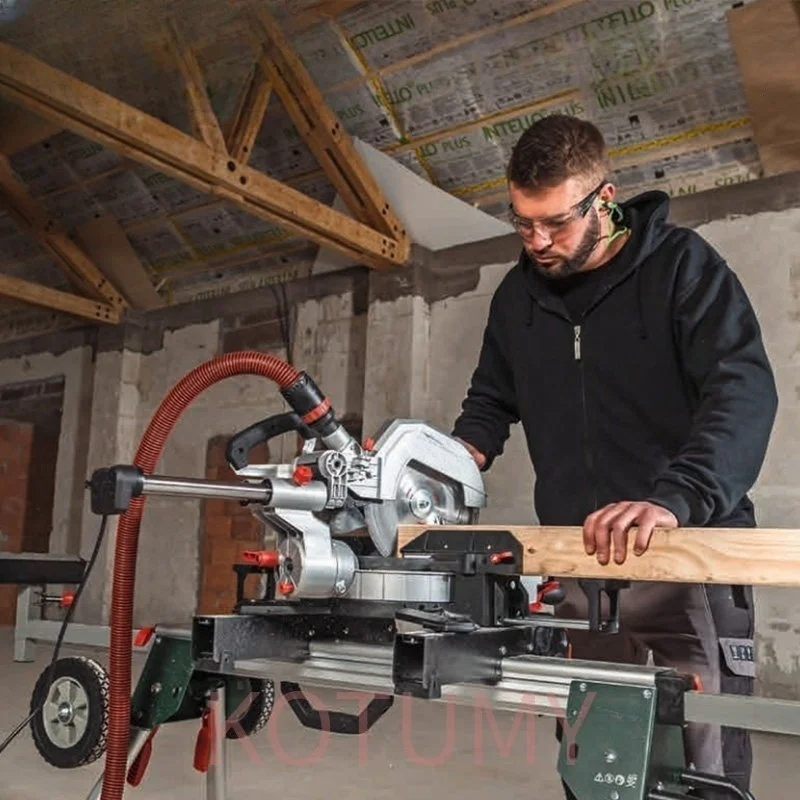 8-Inch Aluminum Profile Cutting Machine Woodworking Oblique Cutting Angle 1500W Woodworking Saw Aluminum Machine