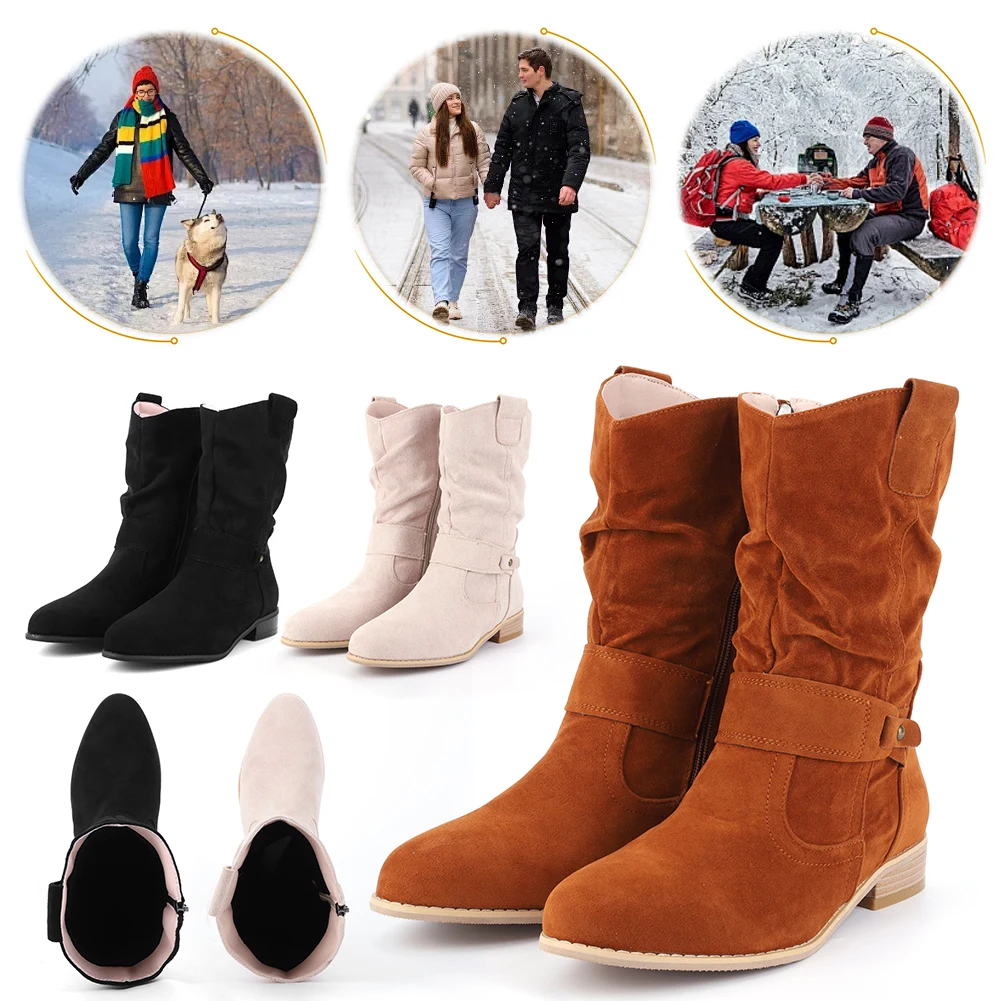 

Женские ботильоны с пряжкой. Удобные замшевые ботинки. Легкие короткие ботинки на молнии. Ковбойские сапоги в стиле вестерн для Dailyware.