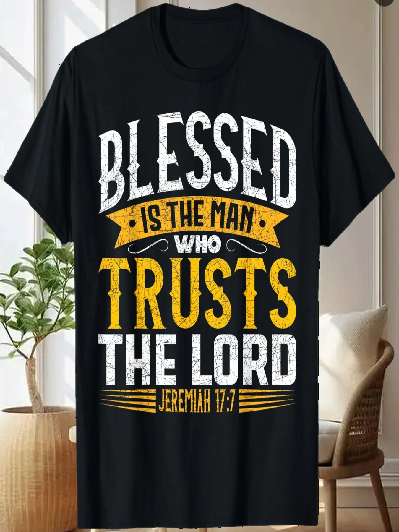 

Bible Verse Blessed Is The Man Who Trusts The Lord Jesus T-Shirt