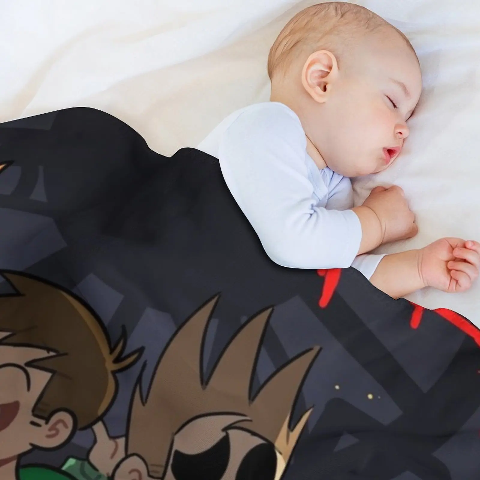 Eddsworld main characters Throw Blanket Decorative Sofas Shaggy Giant Sofa sofa bed Bed linens Blankets For Sofas Blankets 3