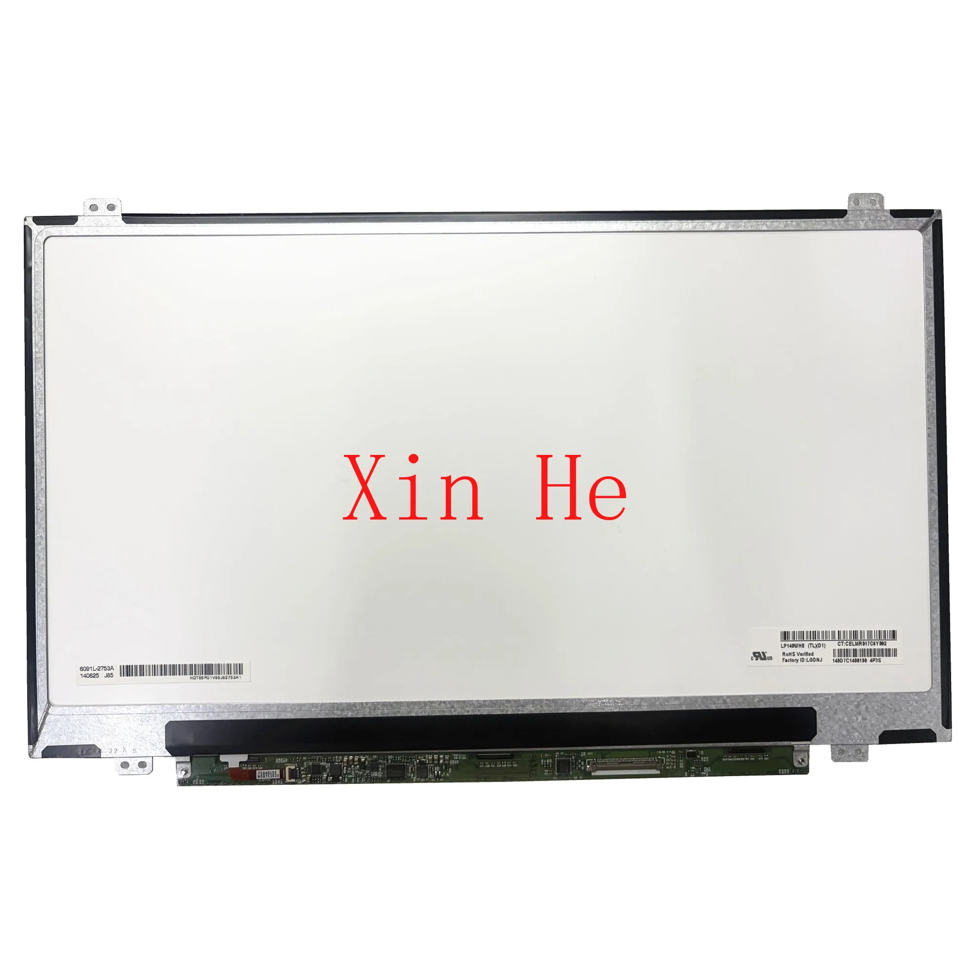 

LP140WH8-TLD1 TLA1 TLB1 N140BGE-L43 LTN140AT26 HB140WX1-100 200 N140B6-L02 14.0'' Laptop LCD Screen 1366*768 LVDS 40 Pins