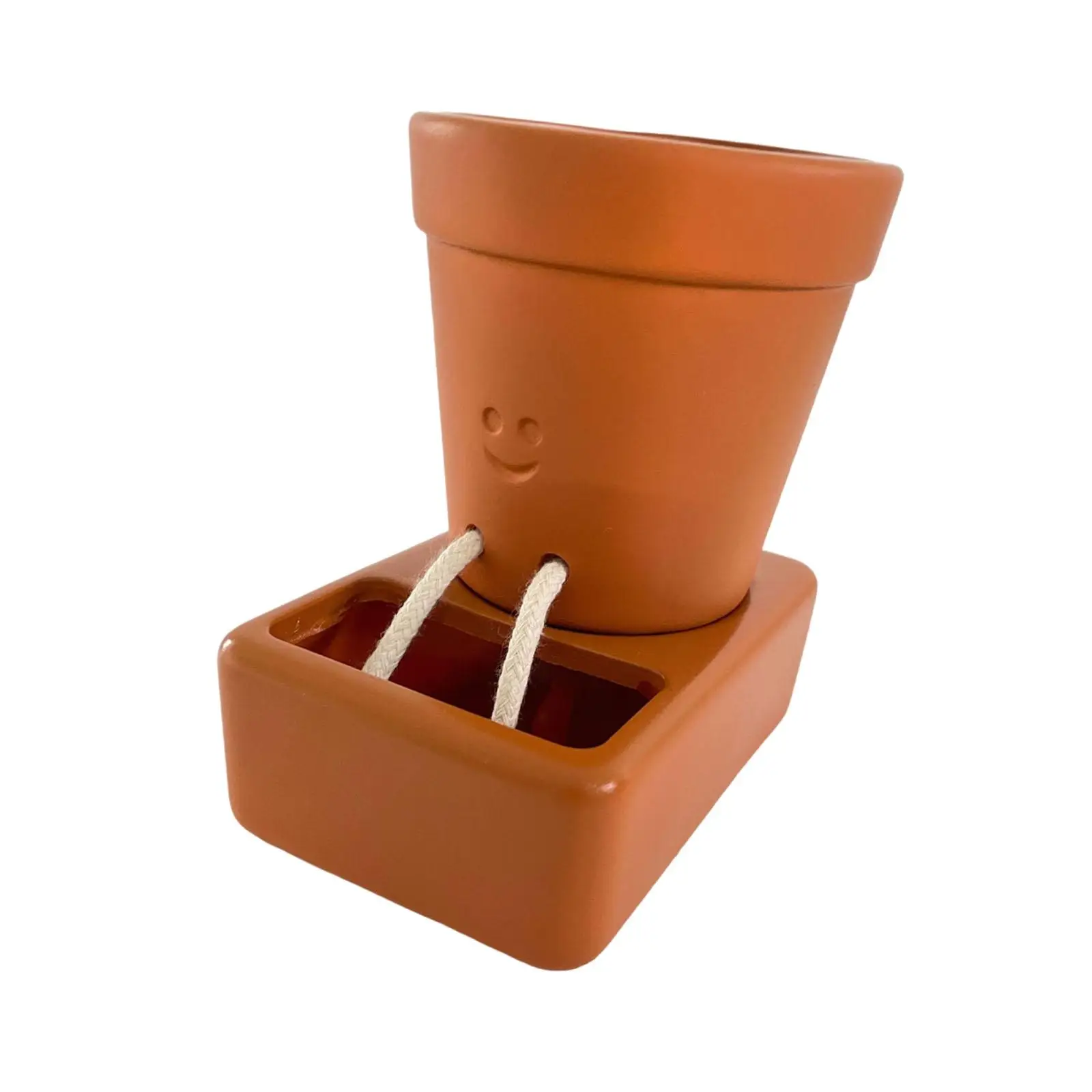 Flowerpot Cartoon Container Self Watering Succulent Pot Concrete Flower Holder for Centerpiece Wedding Party Home Cafe Indoor