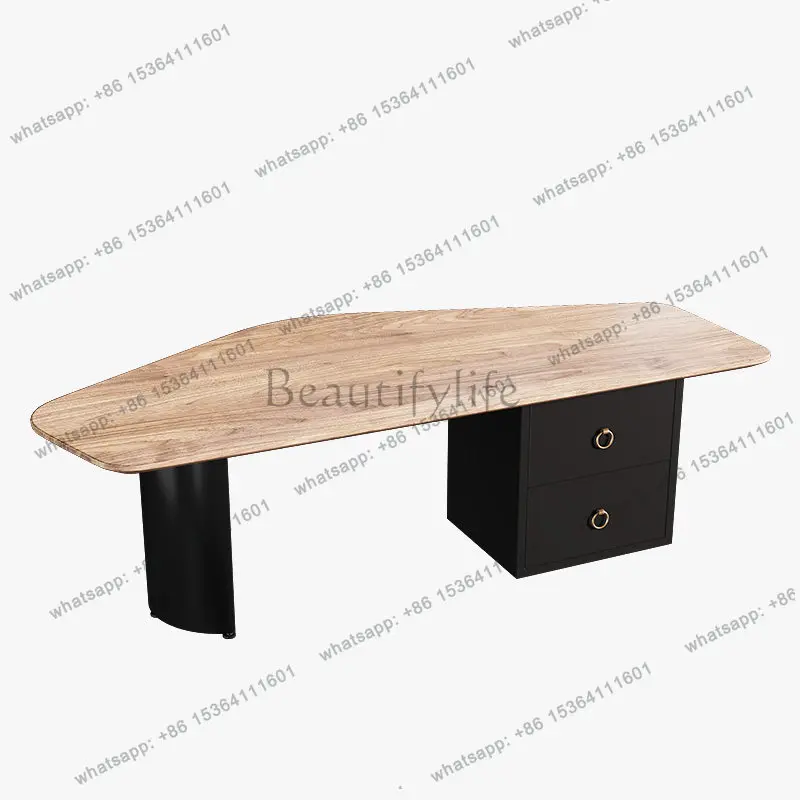 

Log style, light luxury coffee table, special-shaped simplicity, modern creativity, irregular table