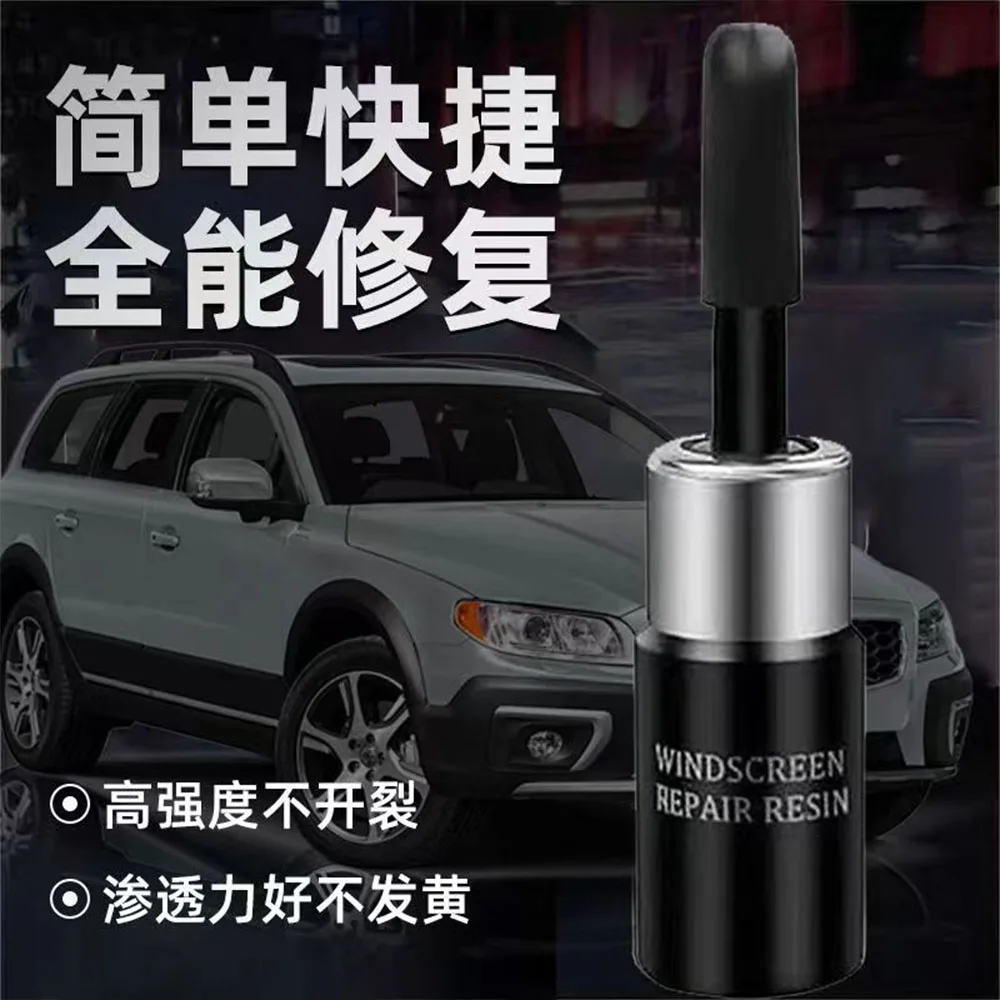 Strumento di riparazione del parabrezza dell'automobile di DIY, strumenti di riparazione del vetro dell'automobile colla per polimerizzazione del vetro della finestra Kit di ripristino della crepa del graffio di vetro automatico manutenzione