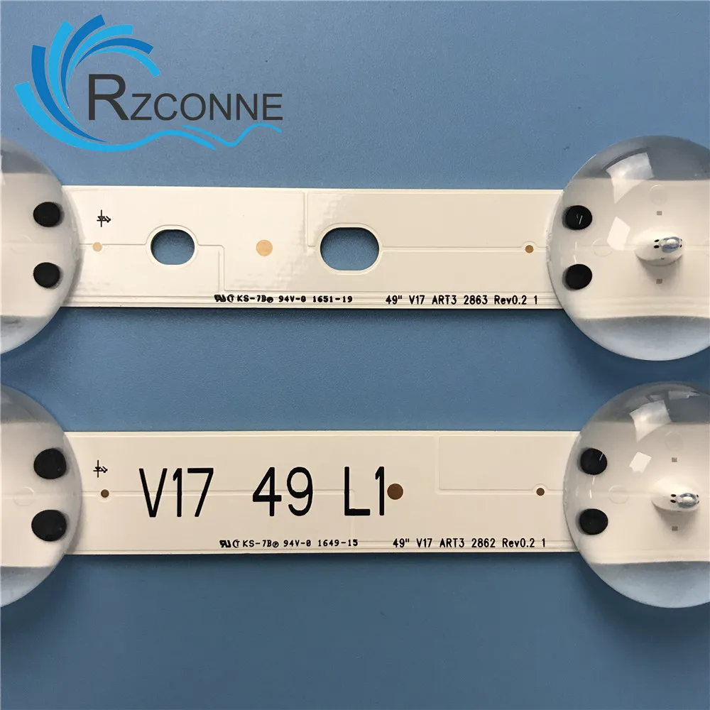 

Светодиодная лента подсветки с 12 лампами для 6916L-2862A 6916L-2863A 49UV340C 49UJ6565 JB3B1591A02499 49" V17 ART3 2862 2863 Rev0.2 LC490DGG