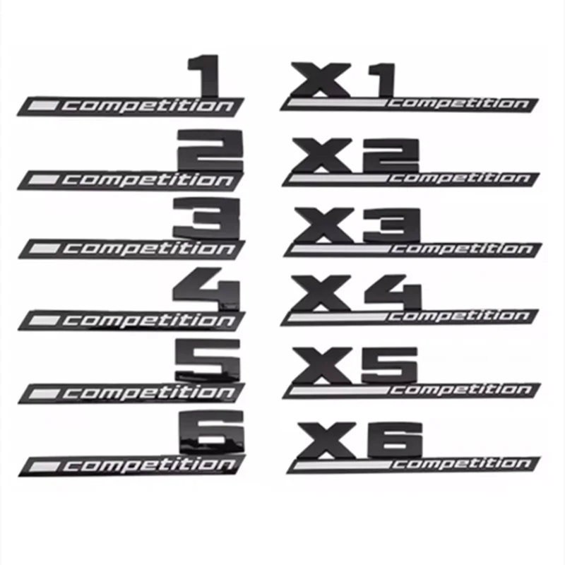 2026 3D ABS COMPETITION Автомобильный багажник, эмблема Thunder Edition, наклейка для BMW M1 M2 M3 M4 M5 M6 M7 M8 X1M X2M X3M X4M X5M X6M X