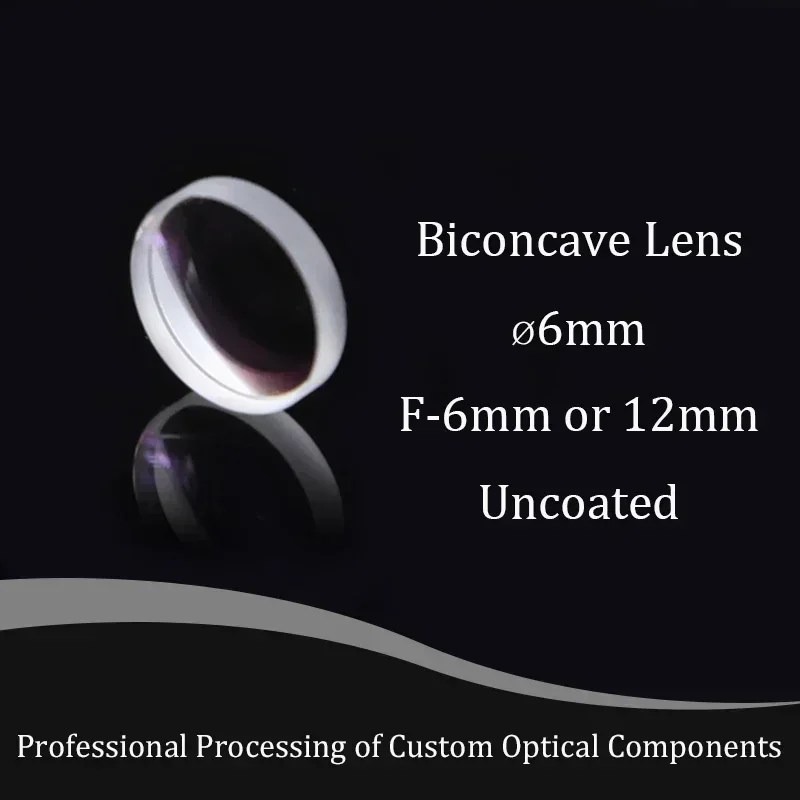 6mm Quartz Material Double-concave Lens With High-precision Focusing Material For Brackets