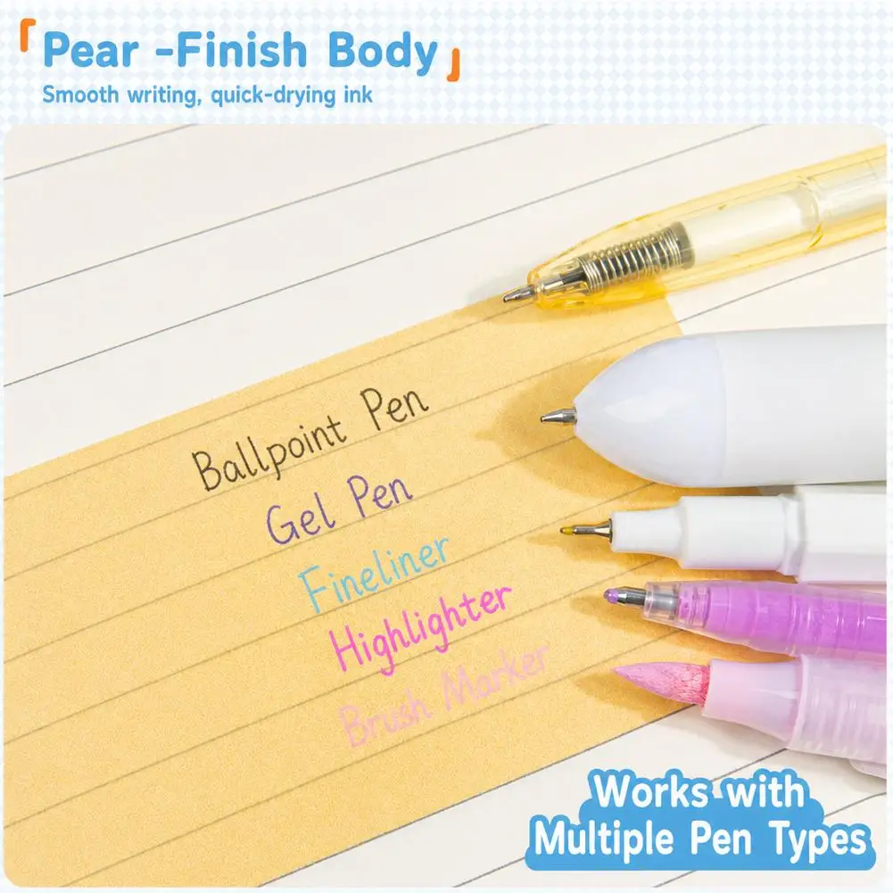 108Sheets/roll Pull-out Sticky Notes Student Stationery Sticky Notes Transparent Color Sticky Notes DIY Handbook