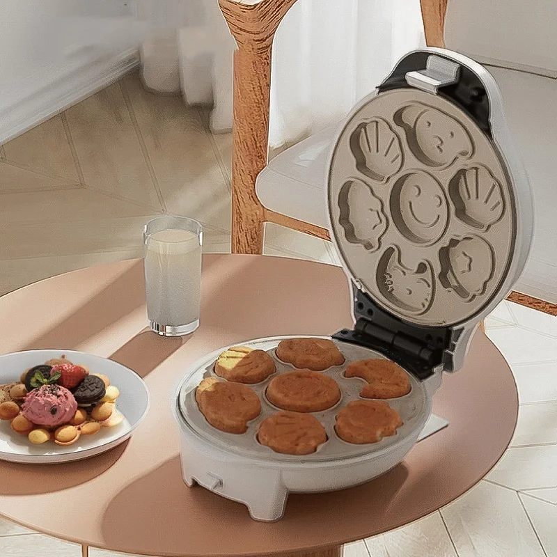 750 واط صانع الساندوتشات الصغيرة الكهربائية فطيرة صانع توقيت الهراء صانع الإفطار السريع آلة متعددة الوظائف مقلاة خبز كهربائية