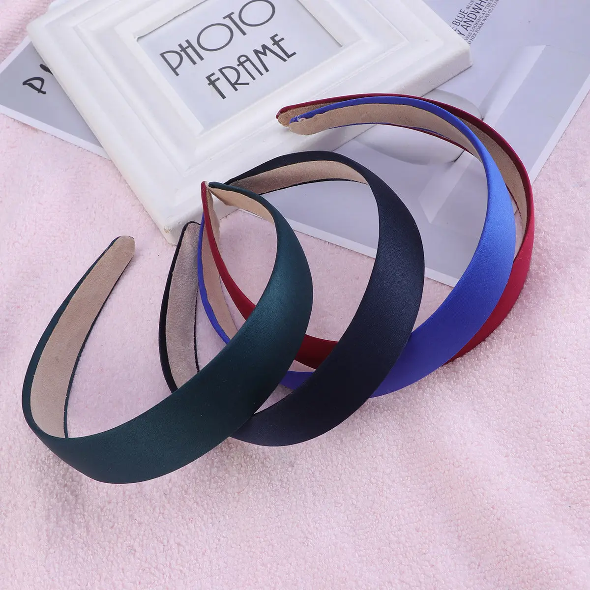 

8Pcs Wide Hairbands Cloth Wrapped Elastic Headgear for Women Multi Color Soft Stretch Hair Accessory Hairband