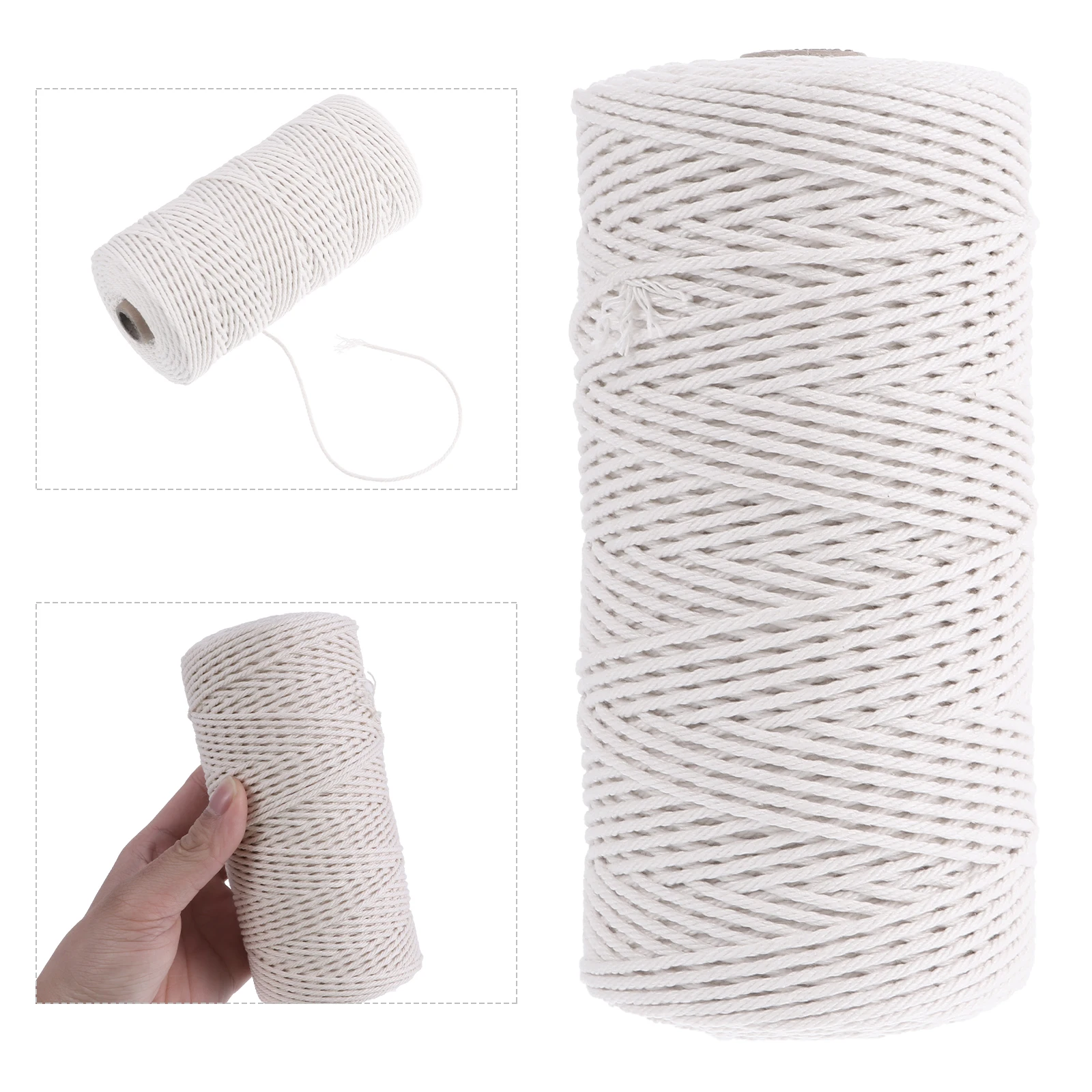 

Braided Tapestry Accessories Macrame DIY Cotton Cord Woven Handmade Crafts Decor Accessories
