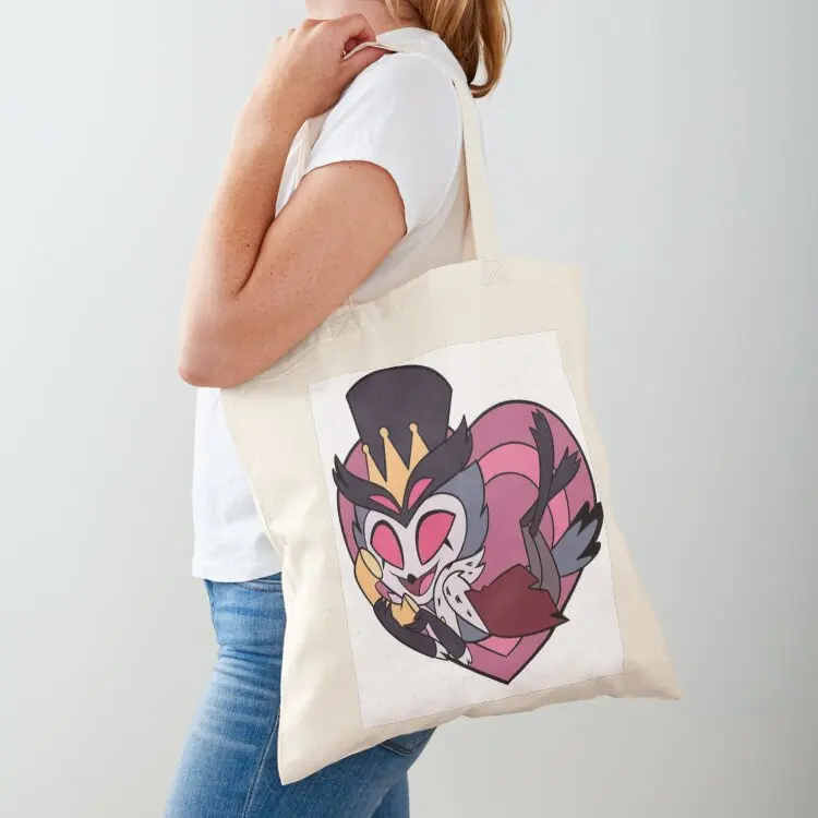 

Stolas Heart Helluva Boss Tote Bag reusable shopping bag bag for beach large tote canvas tote bags