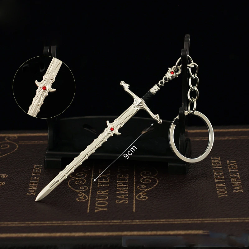 New Baldur Gate 3 Heros Weapon Keychains Metal  Great Sword Model Backpack Pendant Anime Game Decoration Friends Gifts