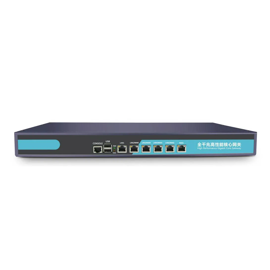 19-inch 1U 6-Port Gigabit Router With 128 APs & 500 Devices VPN & Cloud Management IoT Solutions & Software