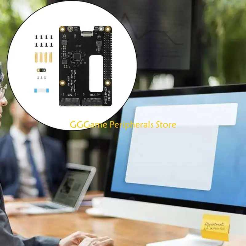 U55B Double NVME 2280 لوحة توسيع القرص الصلب لـ 5 لنقل البيانات بشكل أسرع #3