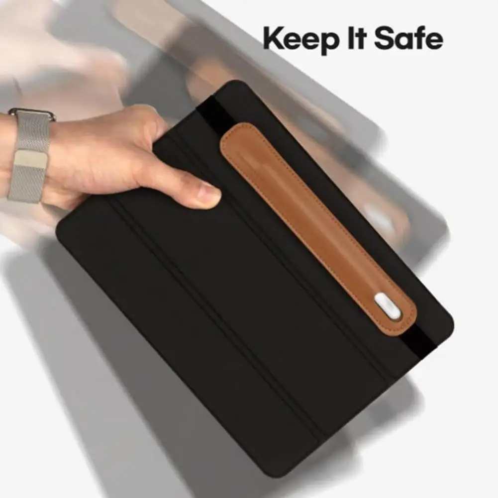 Estuche para bolígrafo Stylus portátil con banda elástica, funda protectora para Notebook, cuero de imitación ligero