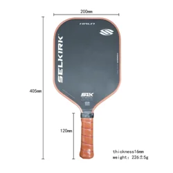 Paleta de Pickleball SLK Control XL Power MAX, paleta de Pickleball de fibra de carbono cruda con núcleo de polímero de potencia de núcleo | El Pickleball