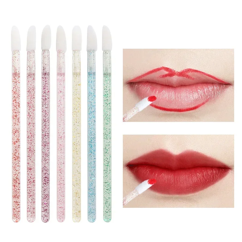 Disposable Make Up Lip Brush Extension Cosmetic Brush Beauty Tool Lipstick Gloss Wands Applicator Makeups Lip Brushes 50pcs/bag