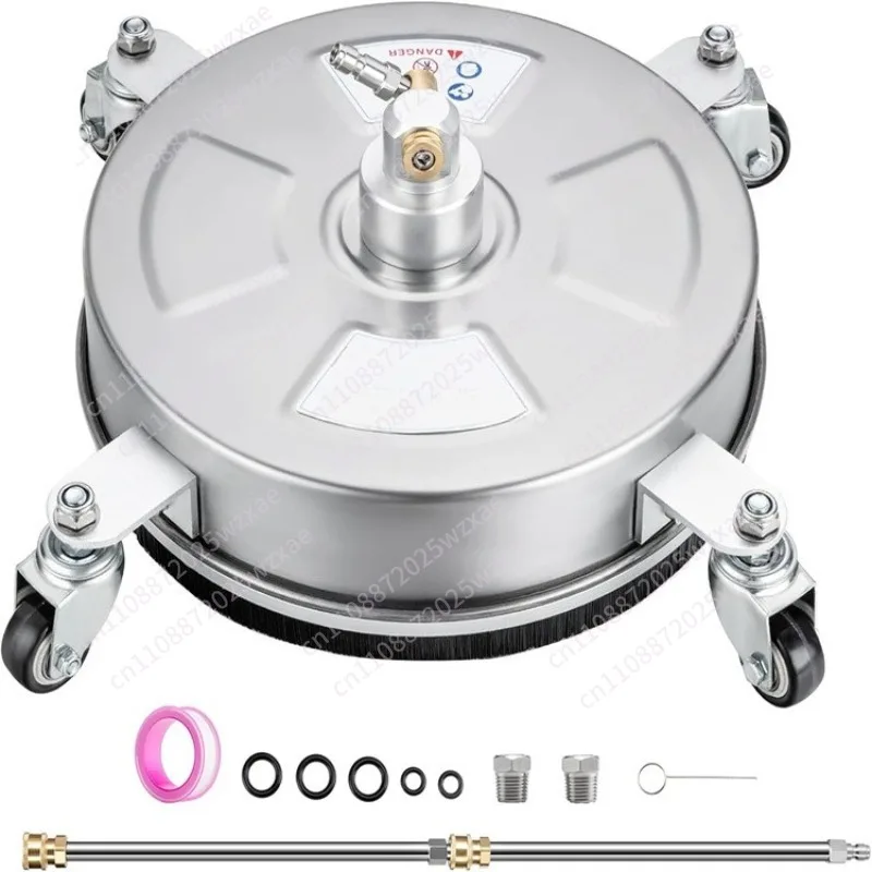 21-Inch Pressure Washer Surface Cleaner with4Wheels, Double Handle Stainless Steel Surface Cleaner, Pressure Washer Accessories